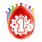 Ballonnen 1 Jaar Hoera 8st